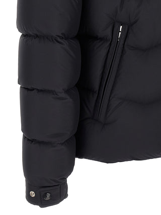 Moncler Black Polyester Full-Length Jacket