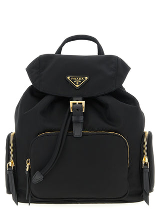 Prada Black Recycled Polyamide Backpack