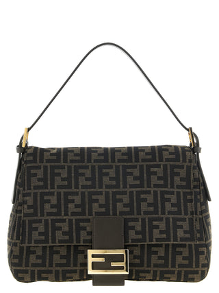 Fendi Brown Polyester Shoulder Bag