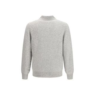 Brunello Cucinelli Gray Cashmere Polo Shirt