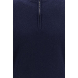 Brunello Cucinelli Blue Cashmere Sweater