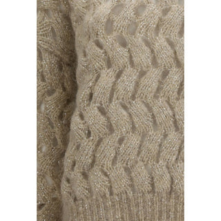 Brunello Cucinelli Beige Mohair Sweatshirt
