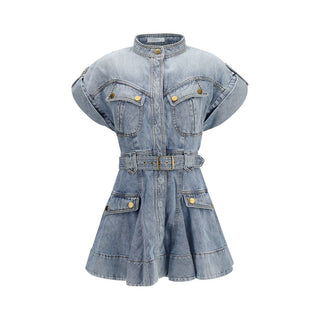 Zimmermann Blue Cotton Casual Dress