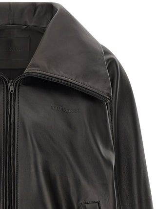 Balenciaga Black Lamb Leather Leather Jacket