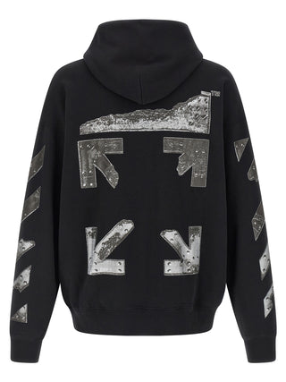 Off-White Black Cotton Sweatshirt