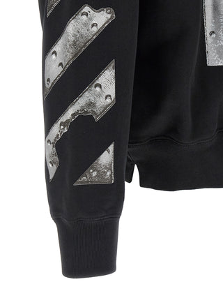 Off-White Black Cotton Sweatshirt