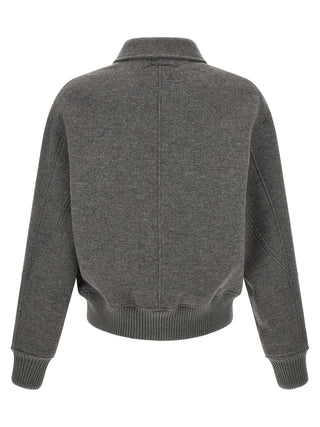 Jacquemus Gray Virgin Wool Bomber