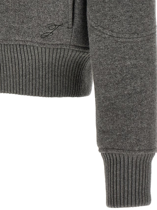 Jacquemus Gray Virgin Wool Bomber