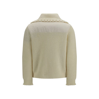 Moncler Grenoble Beige Wool Oves Aries Cardigan