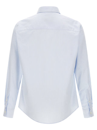 Ami Paris Ami de Coeur Striped Oxford Cotton Shirt