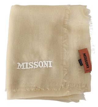 Missoni Beige Cashmere Unisex Neck Scarf