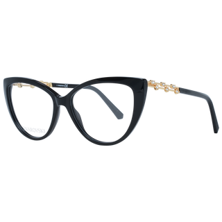 Swarovski Elegant Black Cat Eye Designer Eyeglasses