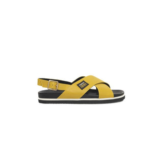 Cerruti 1881 Yellow Calfskin Women Sandal - Versa Loro