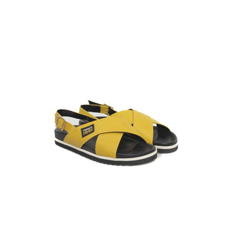 Cerruti 1881 Yellow Calfskin Women Sandal - Versa Loro