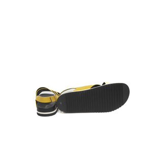 Cerruti 1881 Yellow Calfskin Women Sandal - Versa Loro