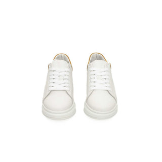 Cerruti 1881 White Leather Women Sneaker - Versa Loro