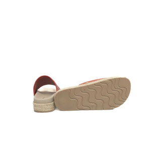 Cerruti 1881 Red Calfskin Women Sandal - Versa Loro