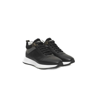 Cerruti 1881 Black Cowhide Women Sneaker - Versa Loro