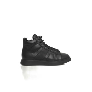 Cerruti 1881 Black Cowhide Women Sneaker - Versa Loro