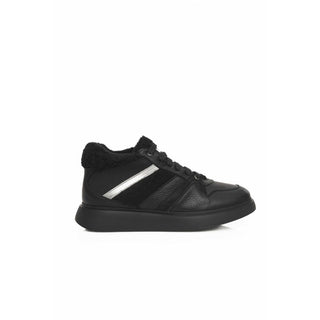 Cerruti 1881 Black Cowhide Women Sneaker - Versa Loro