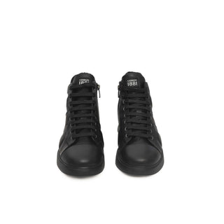 Cerruti 1881 Black Cowhide Women Sneaker - Versa Loro