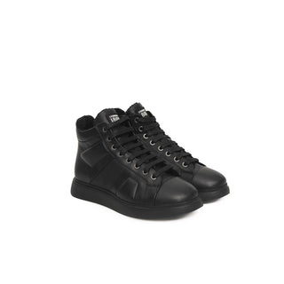 Cerruti 1881 Black Cowhide Women Sneaker - Versa Loro