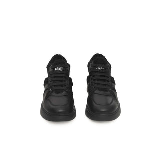 Cerruti 1881 Black Cowhide Women Sneaker - Versa Loro