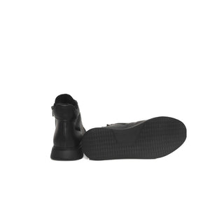 Cerruti 1881 Black Cowhide Women Sneaker - Versa Loro