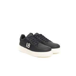 Cerruti 1881 Blue Cowhide Men Sneaker