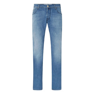 Jacob Cohen Light Blue Cotton Men Jeans