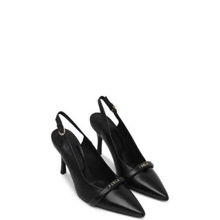 Furla Black Leather High Heel