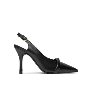 Furla Black Leather High Heel