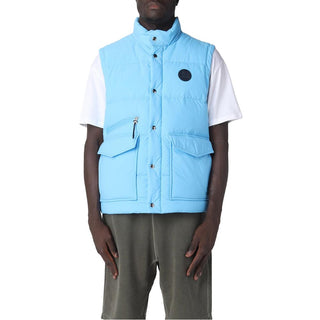 Woolrich Light Blue Polyester Men Vest