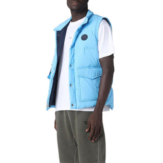 Woolrich Light Blue Polyester Men Vest