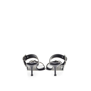 Alexander McQueen Elevate Your Steps in Timeless Black Leather Sandals - Versa Loro
