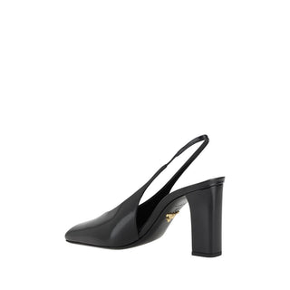 Prada Black Calf Leather Pumps