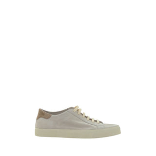 Brunello Cucinelli Cream White Leather Sneakers
