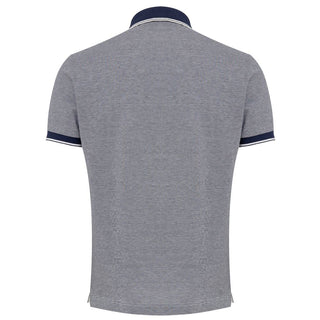 Canali Blue Cotton Polo Shirt