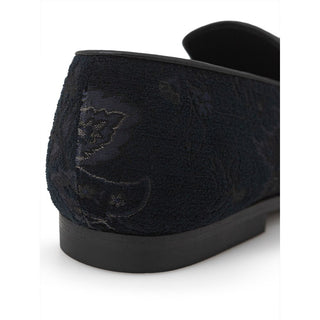 Etro Blue Leather Slip-On Loafer