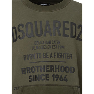Dsquared² Green Cotton Hoody