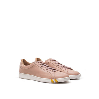 Bally Elegant Pink Cotton Leather Sneakers - Versa Loro