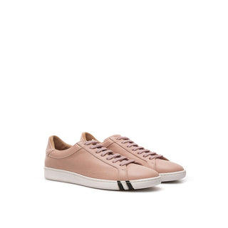 Bally Elegant Pink Leather Sneakers for Women - Versa Loro
