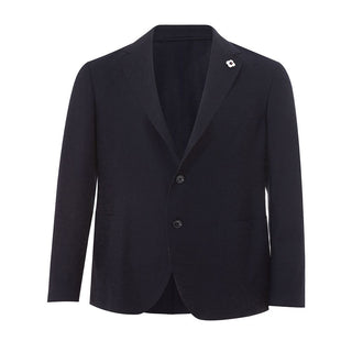 Lardini Blue Cotton Blazer
