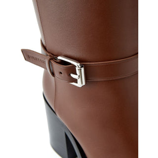 Burberry Brown Leather Boot - Versa Loro