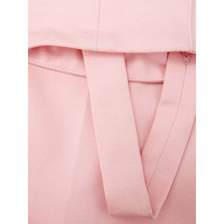Lardini Elegant Pink Viscose Pants for Chic Style
