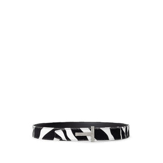 Tom Ford Black And White Leather Belt - Versa Loro
