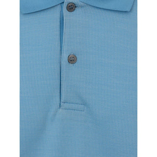 Dunhill Blue Cotton Polo Shirt
