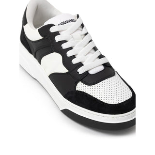 Dsquared² Black And White Leather Sneaker