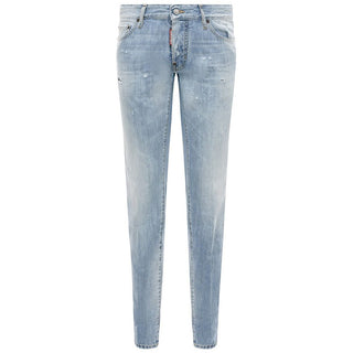 Dsquared² Light Blue Cotton Men Jeans