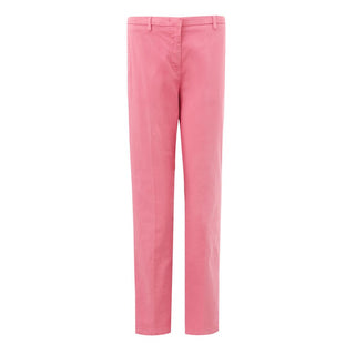 Lardini Elegant Cotton Pink Trousers for Sophisticated Style